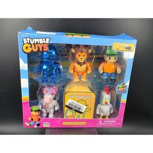 Stumble Guys Mini Action Figures 6-Pack Collectible Leonidas Dynamitron